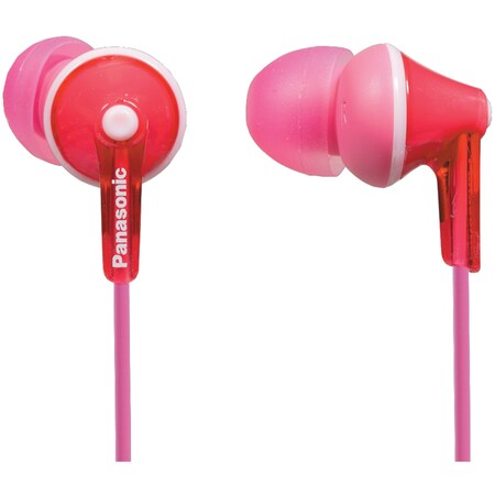Panasonic HJE125 ErgoFit In-Ear Earbuds (Pink) RP-HJE125-P